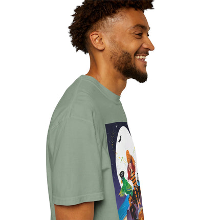 Moonlit Pirate Halloween Unisex Garment-Dyed T-shirt