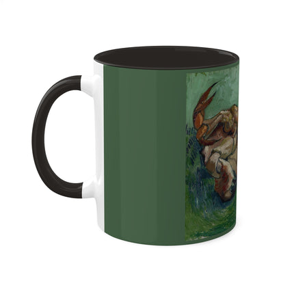 Crab on its Back by Vincent Van Gogh Colorful Mugs, 11oz