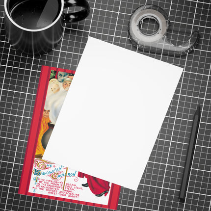 The Hallowe'en Cauldron In the Firelight's Gleam Postcards (envelopes included) - Bundles of 10, 30, 50 Pieces