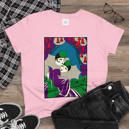 Two Pierrots Women's Midweight Cotton Tee