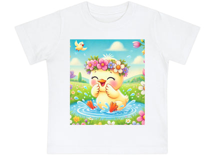 Springtime Splash Duckling Baby Short Sleeve T-Shirt