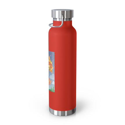 Flight of Blossoms Copper Vacuum Insulated Bottle, 22oz