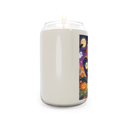 🎃🐈‍⬛ The Pumpkin Moon Embrace Scented Soy Candle – Whimsical Halloween Charm