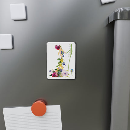 Blooming Splendor: A Floral Transformation Die-Cut Magnets(5 Sizes)