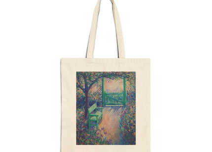 The Artist’s Garden (The Green Chair) by Theodore Earl Butler Cotton Canvas Tote Bag
