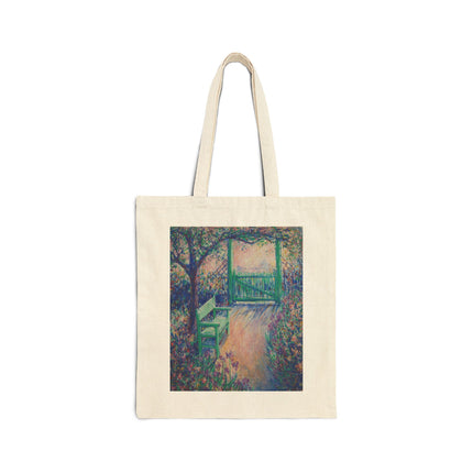 The Artist’s Garden (The Green Chair) by Theodore Earl Butler Cotton Canvas Tote Bag