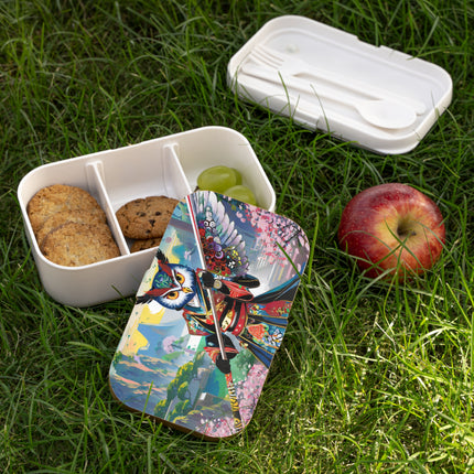Cyberpunk Samurai Owl Bento Lunch Box