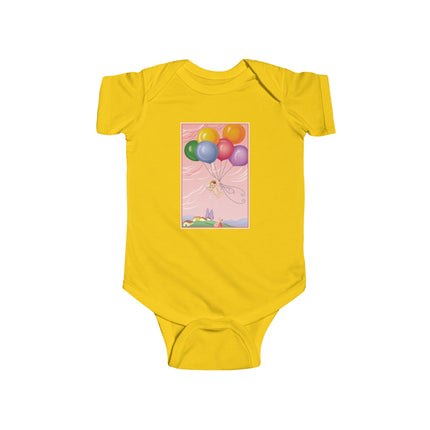 Flight of Innocence Baby Bodysuit – Vintage Sky Arrival & Dreamlike Wonder