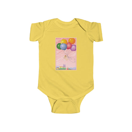Flight of Innocence Baby Bodysuit – Vintage Sky Arrival & Dreamlike Wonder