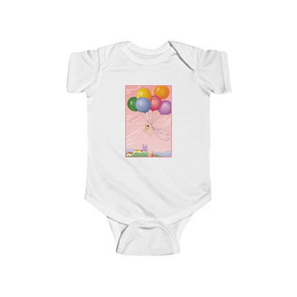 Flight of Innocence Baby Bodysuit – Vintage Sky Arrival & Dreamlike Wonder