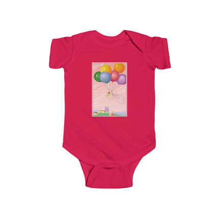 Flight of Innocence Baby Bodysuit – Vintage Sky Arrival & Dreamlike Wonder