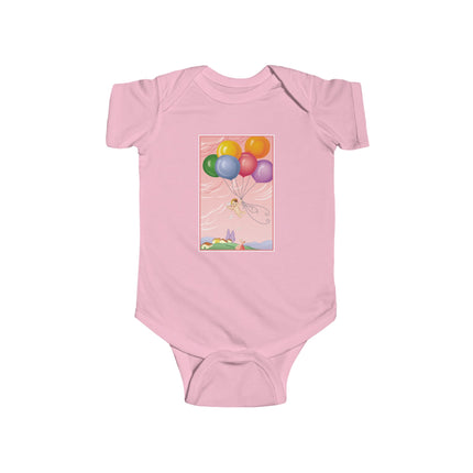 Flight of Innocence Baby Bodysuit – Vintage Sky Arrival & Dreamlike Wonder