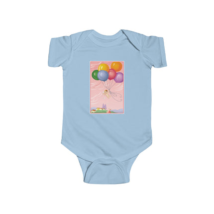 Flight of Innocence Baby Bodysuit – Vintage Sky Arrival & Dreamlike Wonder