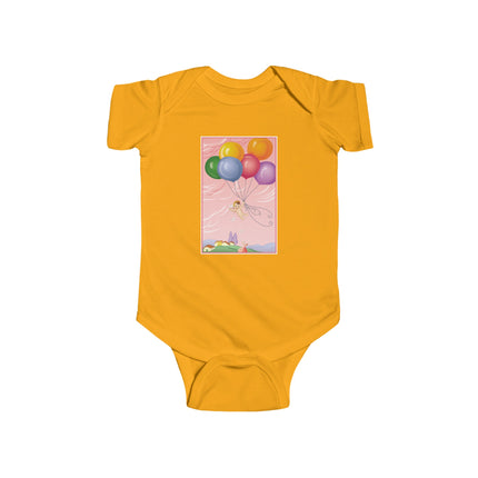 Flight of Innocence Baby Bodysuit – Vintage Sky Arrival & Dreamlike Wonder