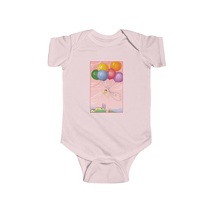 Flight of Innocence Baby Bodysuit – Vintage Sky Arrival & Dreamlike Wonder