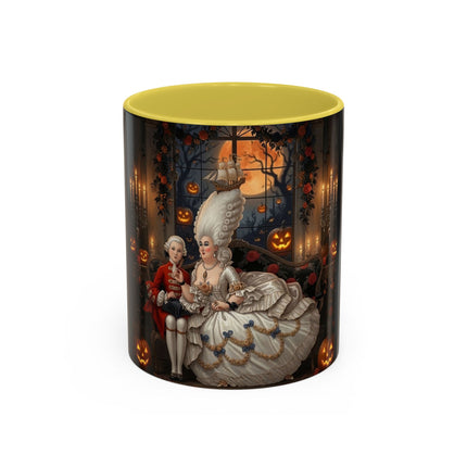 🌙🎃 The Moonlit Pumpkin Parlor Colorful Mug – Elegant Halloween Charm