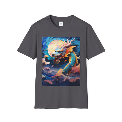 🐉⚡ Dragon of the Tempest Softstyle T-Shirt – Mythic Power & Elemental Majesty