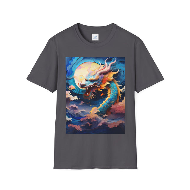 🐉⚡ Dragon of the Tempest Softstyle T-Shirt – Mythic Power & Elemental Majesty