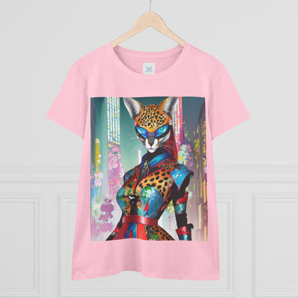 Cyber Cat Glamour Cotton Tee