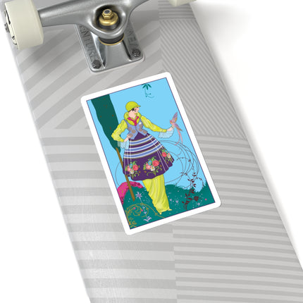 Exquisite Elegance by Umberto Brunelleschi Kiss-Cut Stickers (4 Sizes)