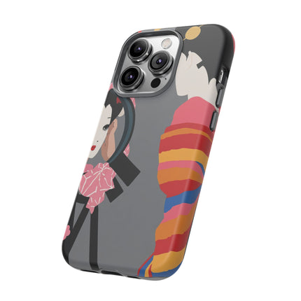 Geisha Mirror Phone Case – Elegant Reflection & Timeless Beauty