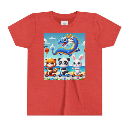 Seaside Scooter Friends Youth Short Sleeve Tee