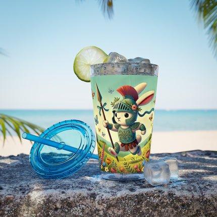 Rabbit Gladiator Sunsplash Tumbler with Straw, 16oz