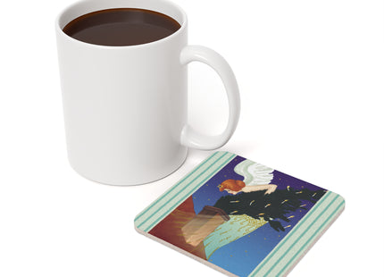 The Christmas Angel Cork Back Coaster