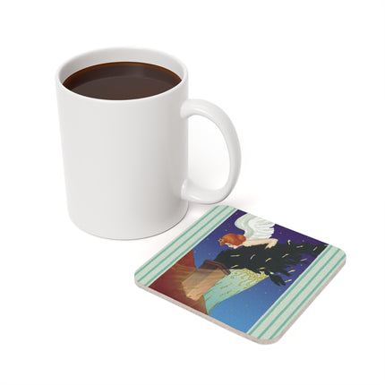 The Christmas Angel Cork Back Coaster