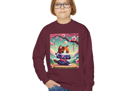 Samurai Kitten Youth Crewneck Sweatshirt