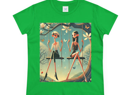 Whispers on the Spring Swing Cotton Tee