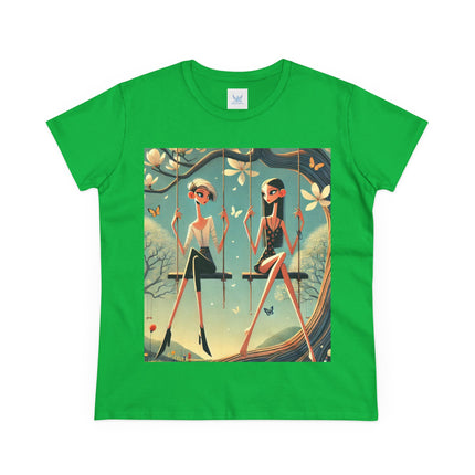 Whispers on the Spring Swing Cotton Tee