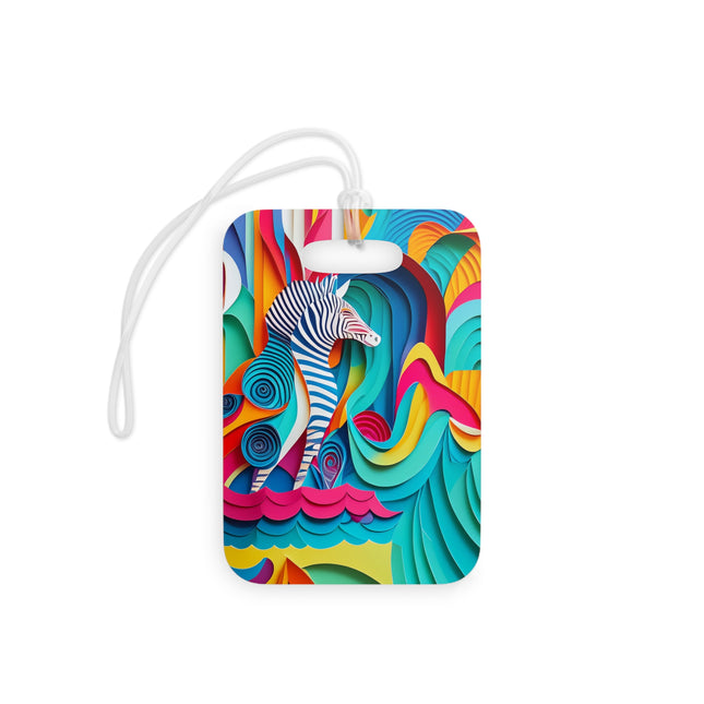 Surfing Zebra Luggage Tags