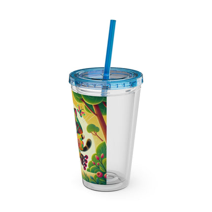 Firefly Dance on Wheels Sunsplash Tumbler with Straw, 16oz
