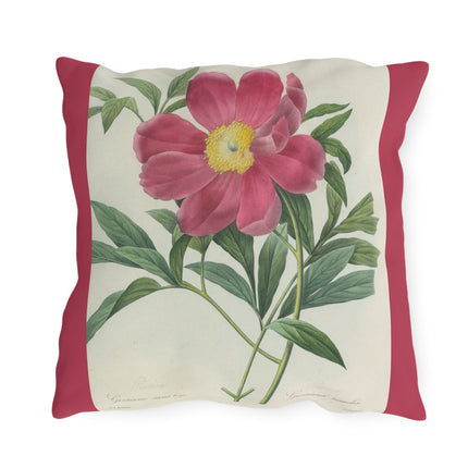 Choix des plus belles fleurs, Plate 075 by Pierre Joseph Redouté Outdoor Pillows