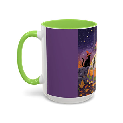 🎃🌙 The Pumpkin Moon Dress Colorful Mug – Whimsical Halloween Fashion