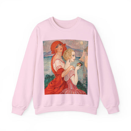 Sur la Route d'Anacapri by Gerda Wegener Heavy Blend™ Crewneck Sweatshirt