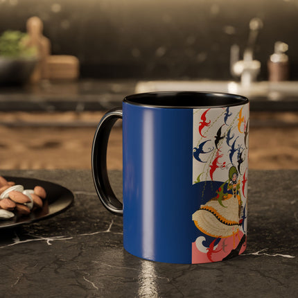 Flight of the Songbirds Colorful Mugs – Theatrical Whimsy & Colorful Harmony