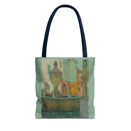 La Fontaine, Saint-Paul De Vence by Henri Le Sidaner Tote Bag (AOP)