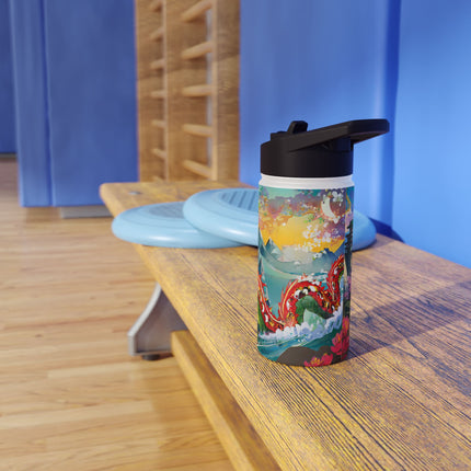 Chinese Dragon Stainless Steel Water Bottle