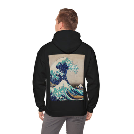 The Great Wave off Kanagawa by Katsushika Hokusai Heavy Blend™ Hooded Sweatshirt