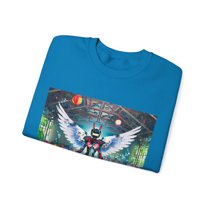 Samurai Robot Angels Unisex Heavy Blend™ Crewneck Sweatshirt