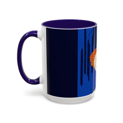 Celestial Melody Colorful Mug (11oz, 15oz) – Musical Grace, Starlit Beauty & Art Deco Elegance