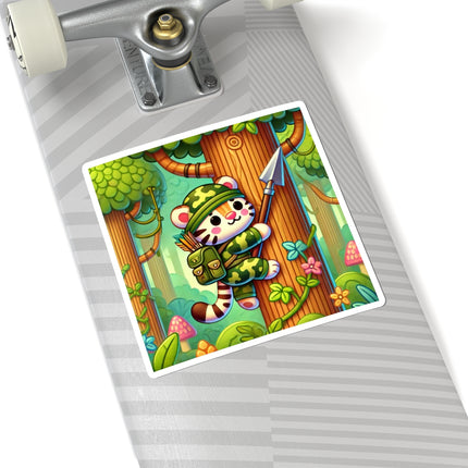 Stealthy Stripes Kiss-Cut Stickers (4 Sizes)