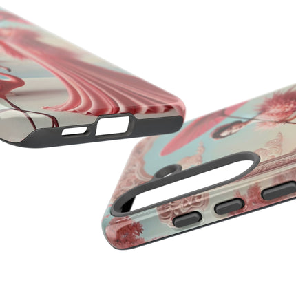 Petals, Porcelain, and Flamingos Phone Cases