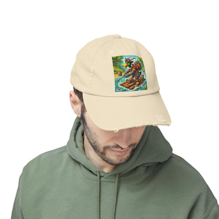 The Daring Drake Unisex Distressed Cap