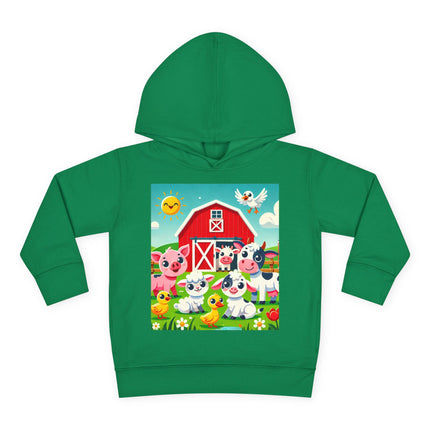 Happy Barnyard Morning Toddler Pullover Fleece Hoodie