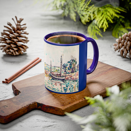 Concarneau by Paul Signac Colorful Mugs (11oz, 15oz)
