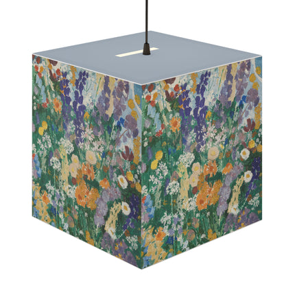 Flowers on the Mountain by August Babberger Light Cube Lamp