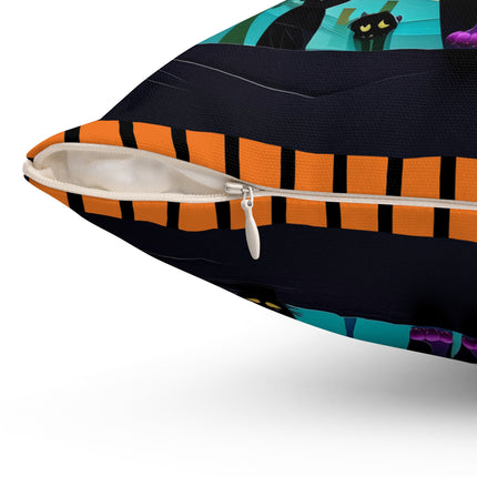 Phantom Parade Spun Polyester Square Pillow